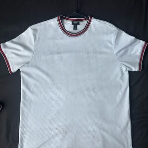 White Forever 21 T-Shirt with Black and Red Accents